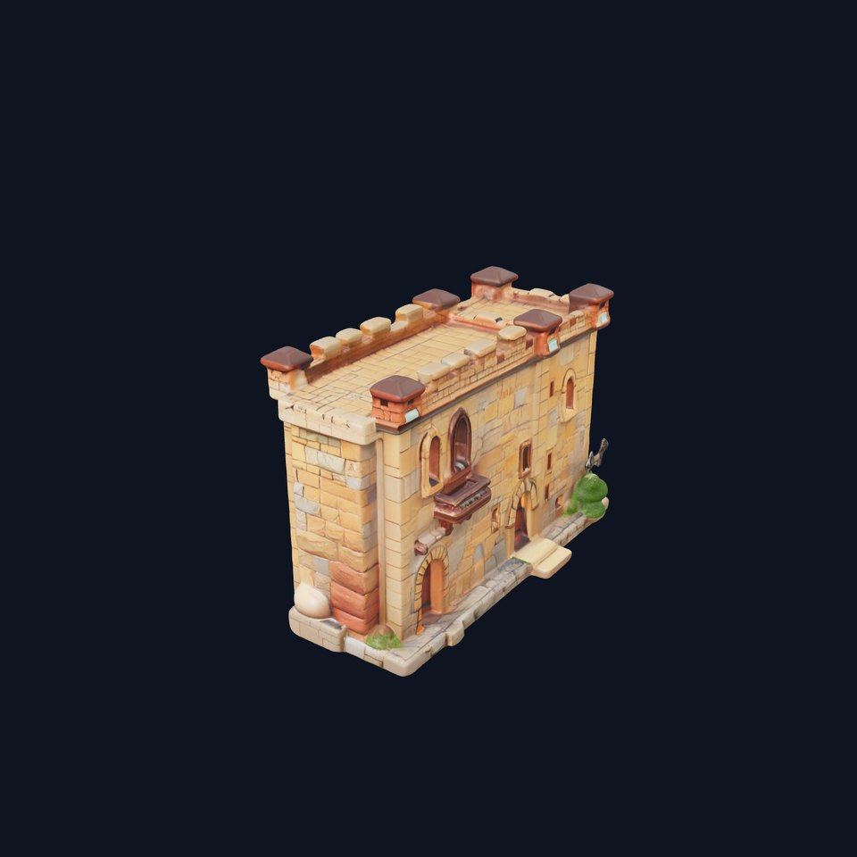 Medieval Stone Fortress model pack